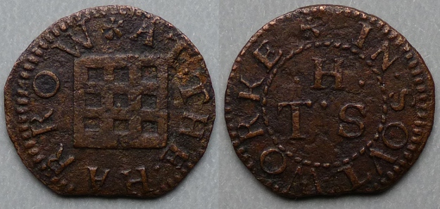 Dunghill, T H (S) AT THE HARROW farthing Dunghill, T H (S) AT THE HARROW farthing